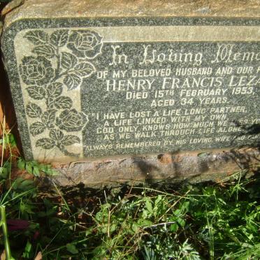 LEZAR Henry Francis -1953