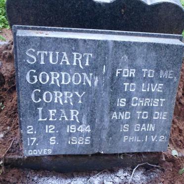 LEAR Stuart Gordon Corry 1944-1985