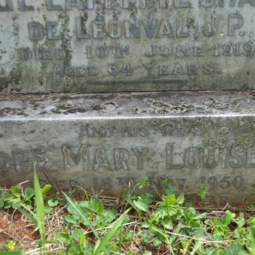 LEONVAL Penelope Mary Louise Chappe, de -1950