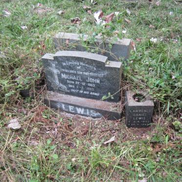 LEWIS Lawrence Daniel 1930-1986 :: LEWIS Michael John 1963-1983