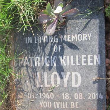 LLOYD Patrick Killeen 1940-2014