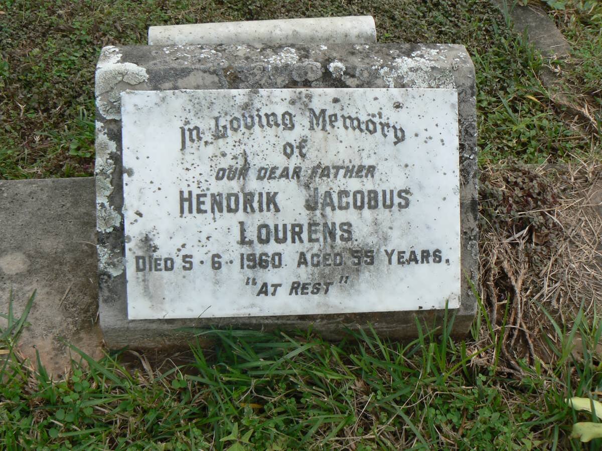 LOURENS Hendrik Jacobus -1960