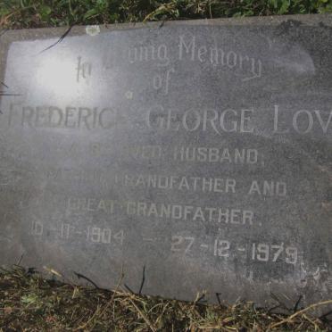 LOVE Frederick George 1904-1979