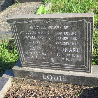 LOUIS Leonard 1918-1993 &amp; Jane 1926-1991