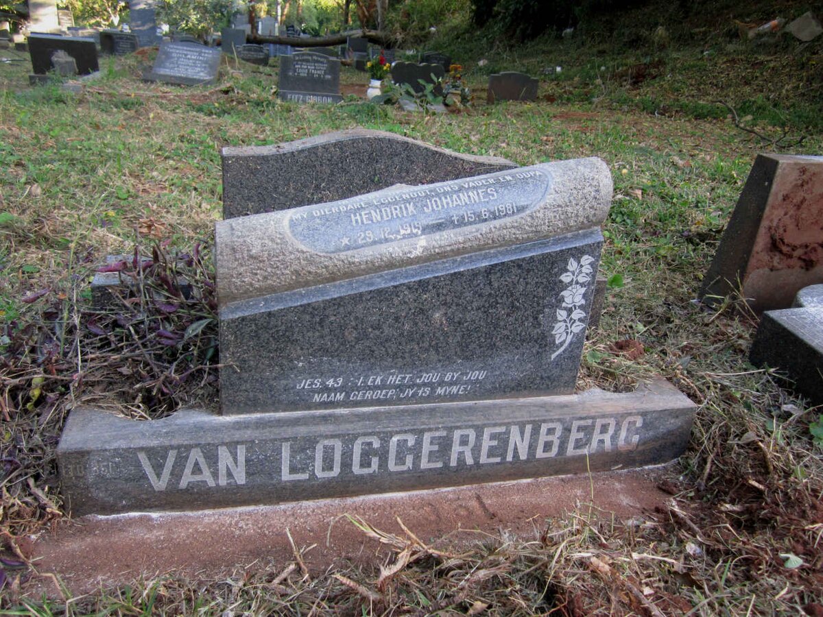 LOGGERENBERG Hendrik Johannes, van 1919-1981