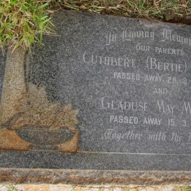 MOORE Cuthbert -1957 &amp; Gladuse May -1980