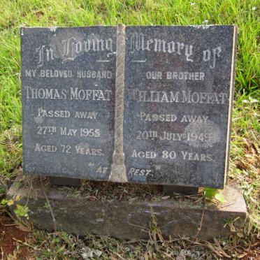 MOFFAT Thomas -1955 :: MOFFAT William -1949