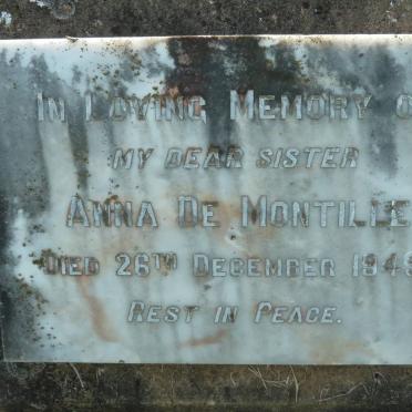 MONTILLE Anna, de -1949