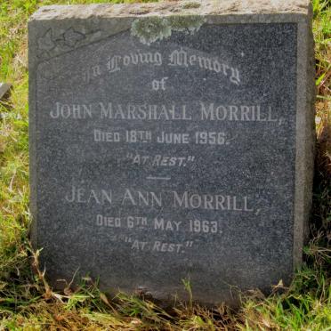 MORRILL John Marshall -1956 &amp; Jean Ann -1963