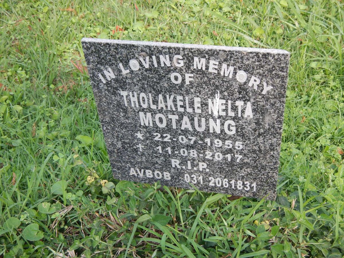 MOTAUNG Tholakele Nelta 1955-2017