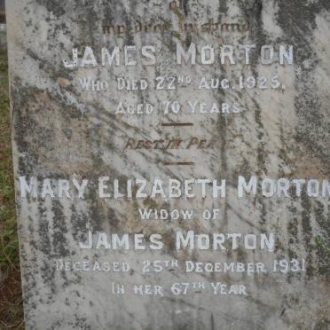 MORTON James -1925 &amp; Mary Elizabeth -1931