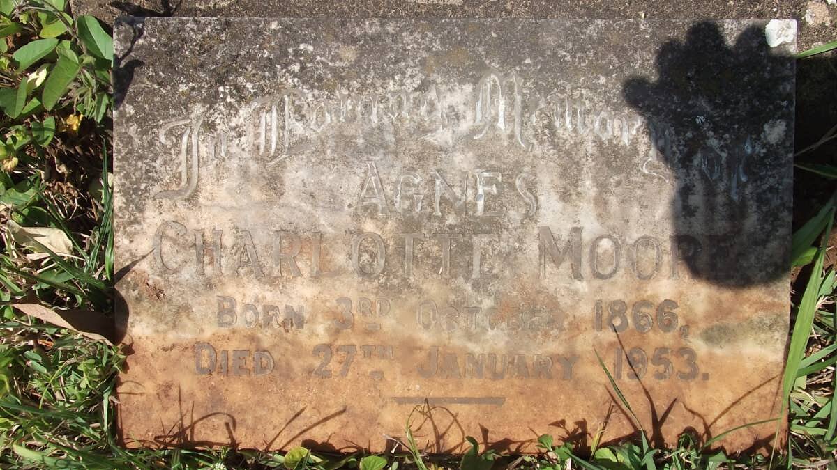 MOORE Agnes Charlotte 1866-1933