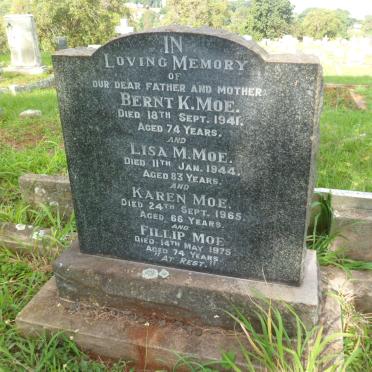 MOE Bernt K. -1941 &amp; Lisa M. -1944 :: MOE Karen -1965 :: MOE Fillip -1975