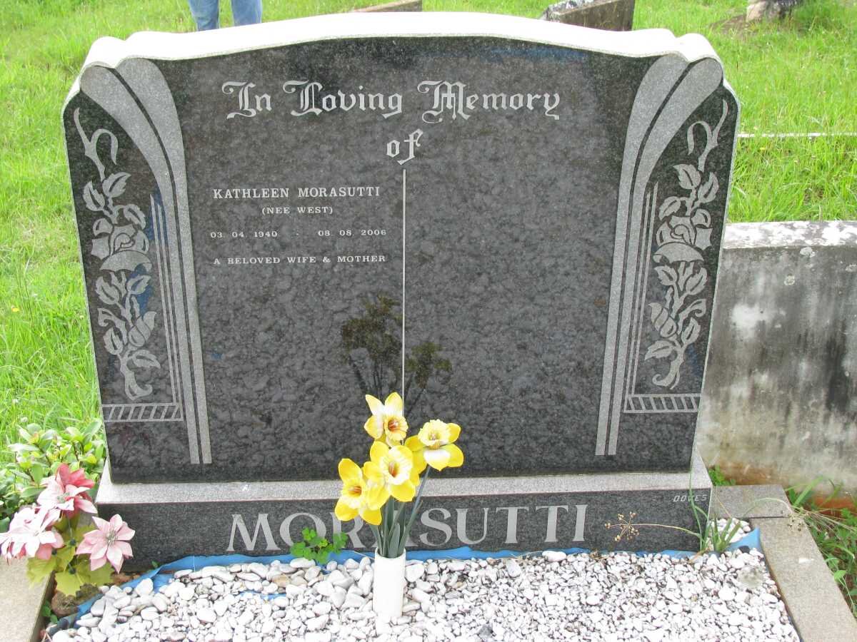 MORASUTTI Kathleen nee WEST 1940-2006