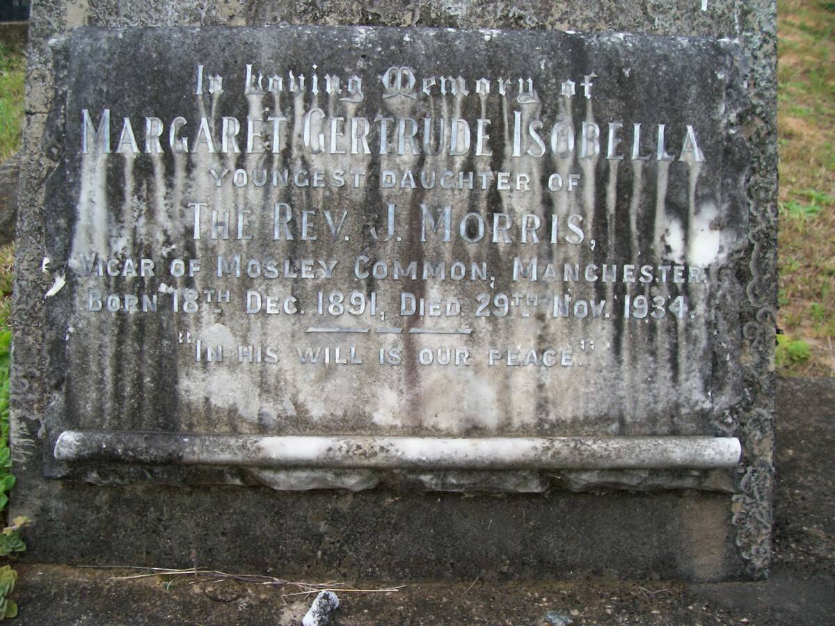 MORRIS Margaret Gertrude Isobella 1891-1934
