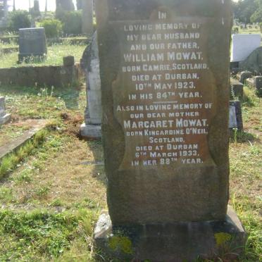 MOWAT William -1923 &amp; Margaret -1933