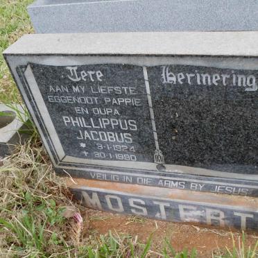 MOSTERT Phillippus Jacobus 1924-1990