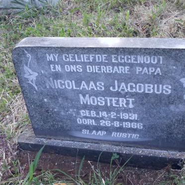 MOSTERT Nicolaas Jacobus 1931-1966
