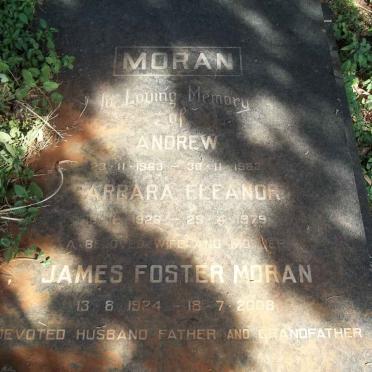 MORAN James Foster 1924-2008 &amp; Barbara Eleanor 1926-1979 :: MORAN Andrew 1963-1963
