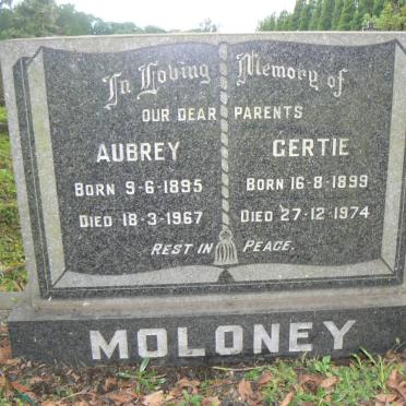 MOLONEY Aubrey 1895-1967 &amp; Gertie 1899-1974