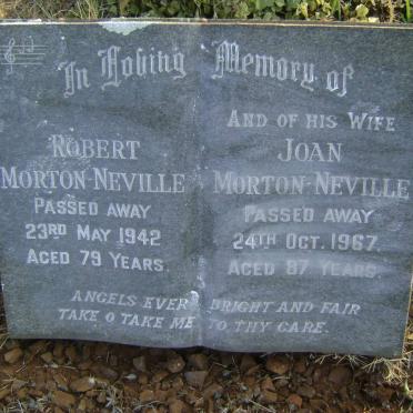 MORTON-NEVILLE Robert -1942 &amp; Joan -1967