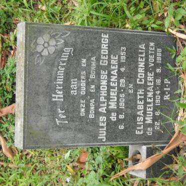 MUELENAERE Jules Alphonse George, de 1905-1953 &amp; Elisabeth Cornelia VOETEN 1904-1988 