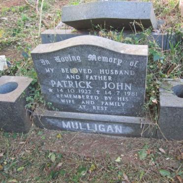 MULLIGAN Patrick John 1922-1981