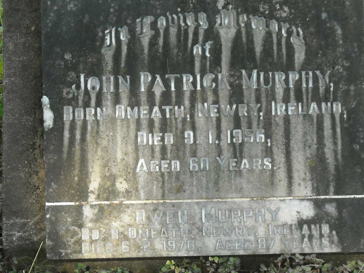 MURPHY John Patrick -1956 :: MURPHY Owen -1970