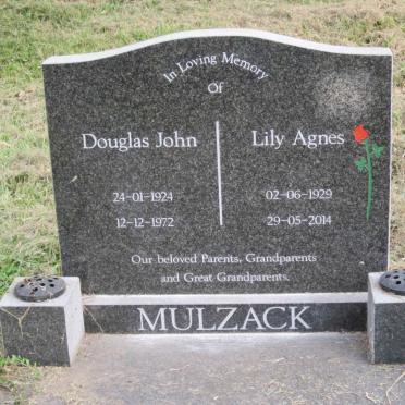 MULZACK Douglas John 1924-1972 &amp; Lily Agnes 1929-2014
