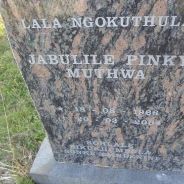 MUTHWA Jabulile Pinky 1966-2004