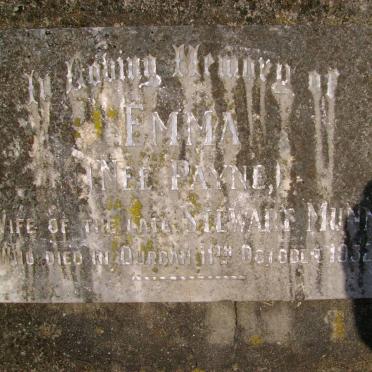 MUNN Emma nee PAYNE -1932 