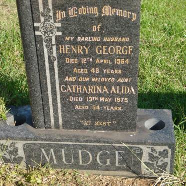 MUDGE Henry George -1964 &amp; Catharina Alida -1975