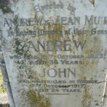 MUIR Andrew -1923 :: MUIR John -1917