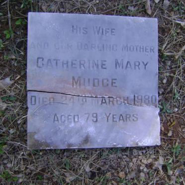 MUDGE Catherine Mary -1980