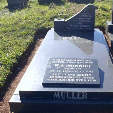 MULLER Thomas Ignatius 1927-1974 &amp; W.A. nee SMITH 1934-2013 