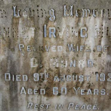MUNRO Jennet Irving -1930 