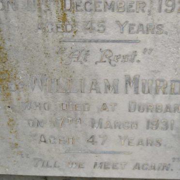 MURDOCH Mary -1918 :: MURDOCH David -1925 :: MURDOCH William -1931 