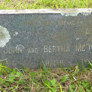 McIVER John -1947 &amp; Bertha -1968