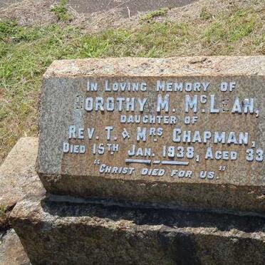McLEAN Dorothy M. -1938