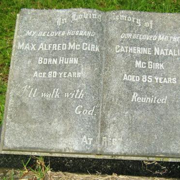 McGIRK Max Alfred born HUHN &amp; Catherine Natalie 