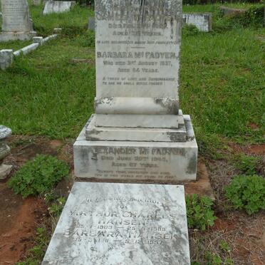 Mc FADYEN James -1927 :: Mc FADYEN Barbara -1937 :: Mc FADYEN Alexander -1946