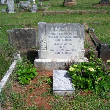 McGARR Melville George 1888-1972 &amp; Mildred -1940 :: McGARR Basil -1926 :: Richard Douglas 1950-1981