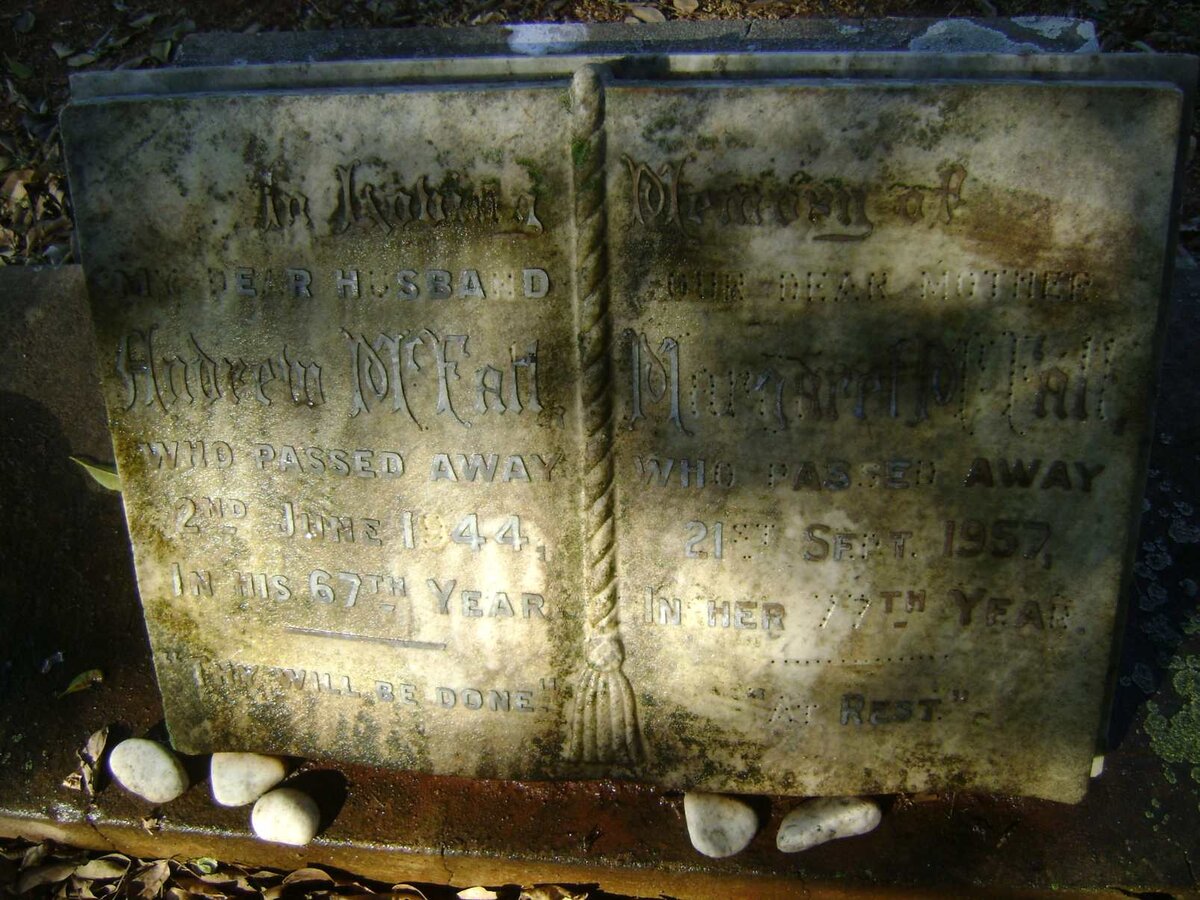 McFALL Andrew -1944 &amp; Margaret -1957