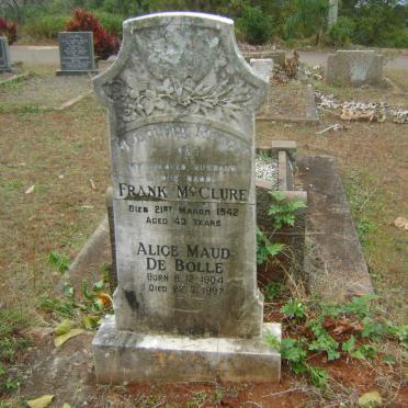 McCLURE Frank -1942 :: BOLLE Alice Maud, de 1904-1987