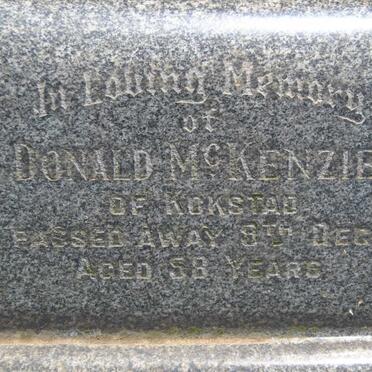 McKENZIE Donald -1928