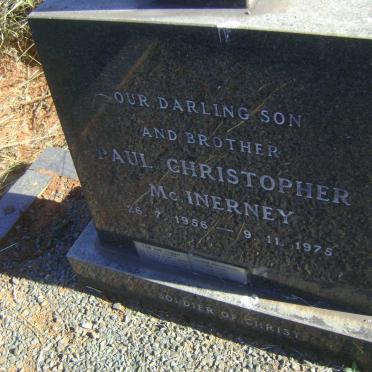 McINERNEY Paul Christopher 1956-1975 :: HIND T.P.N. 1933-2002 :: McINERNEY Cathrine-Mary 1969-1998