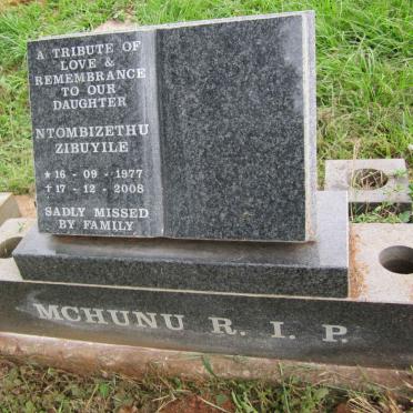 MCHUNU Ntombizethu Zibuyile 1977-2008 