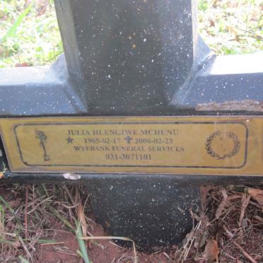 MCHUNU Julia Hlengiwe 1965-2006