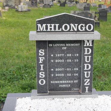 MHLONGO Sfiso 1977-2003 :: MHLONGO Mduduzi 2007-2008