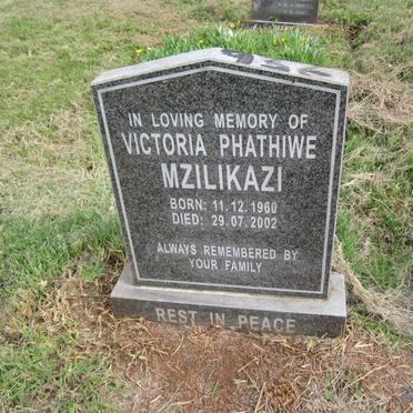 MZILIKAZI Victoria Phathiwe 1960-2002